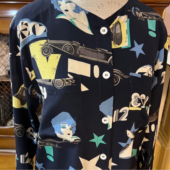 Laurel by Escada 100% Silk Blouse in Excellent w.  Size 36/US 6. - Picture 5 of 12